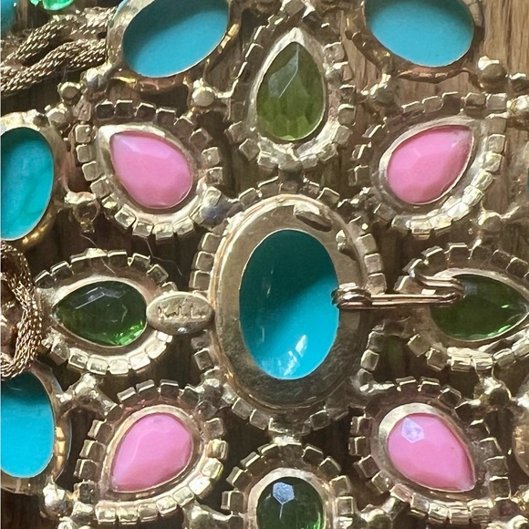 Authentic vintage KJL Kenneth Jay Lane jeweled belt. Adjustable waist size. - Picture 7 of 8